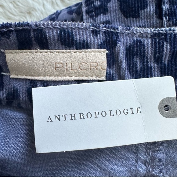 Anthropologie Pilcro Denim Bermuda Shorts Corduroy Animal Print 28 NWT New - Picture 7 of 12
